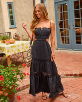 Valina Tiered Cut Out Maxi Dress