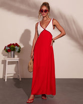 Alexandrea Colorblock Maxi Dress