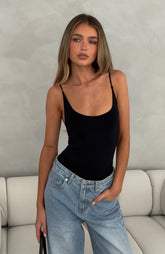 Canyon Moon Seamless Bodysuit Black