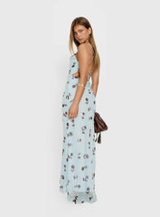 Celena Maxi Dress Blue Floral