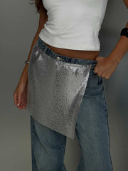 Centre Stage Metallic Sarong Silver