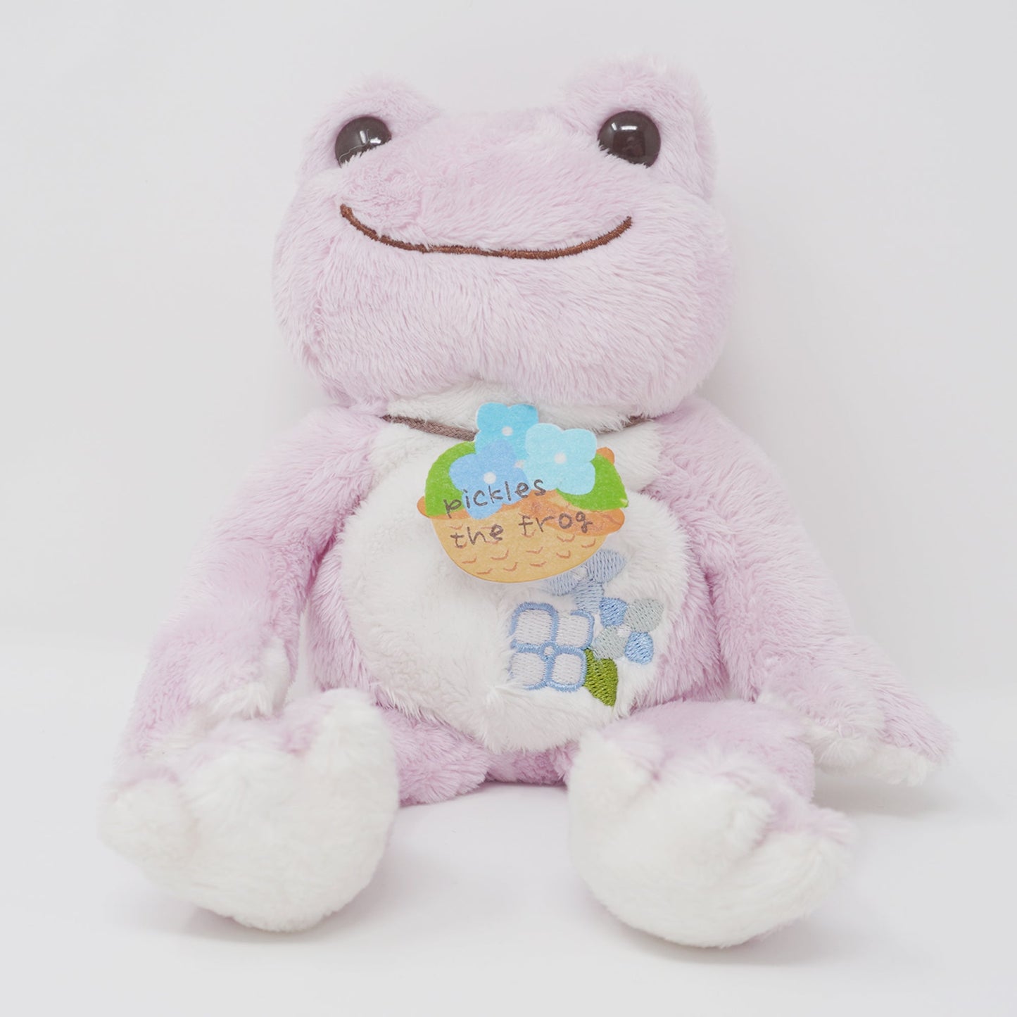 2012 Pink Pickles with Hydrangea Embroidery Plush - Pickles the Frog - Nakajima