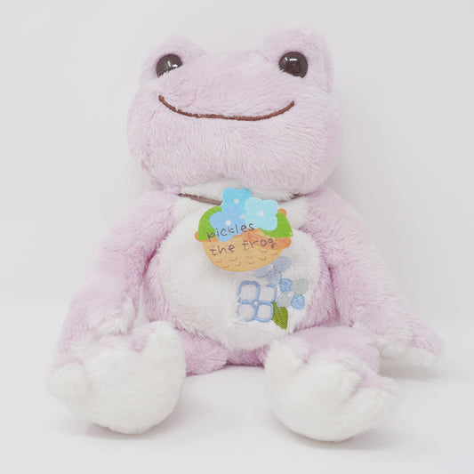 2012 Pink Pickles with Hydrangea Embroidery Plush - Pickles the Frog - Nakajima