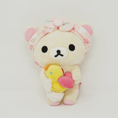 2012 Korilakkuma with Rubber Duck Plush - Heart Bath Time Rilakkuma - San-X
