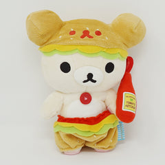 2012 Korilakkuma in Hamburger Outfit Plush - Picnic Theme Rilakkuma - San-X